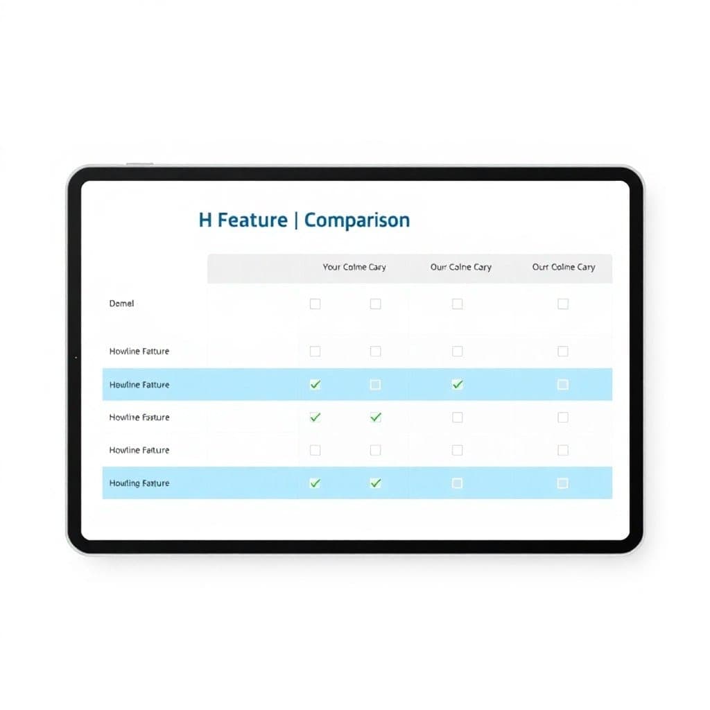 Feature Comparison Table Template